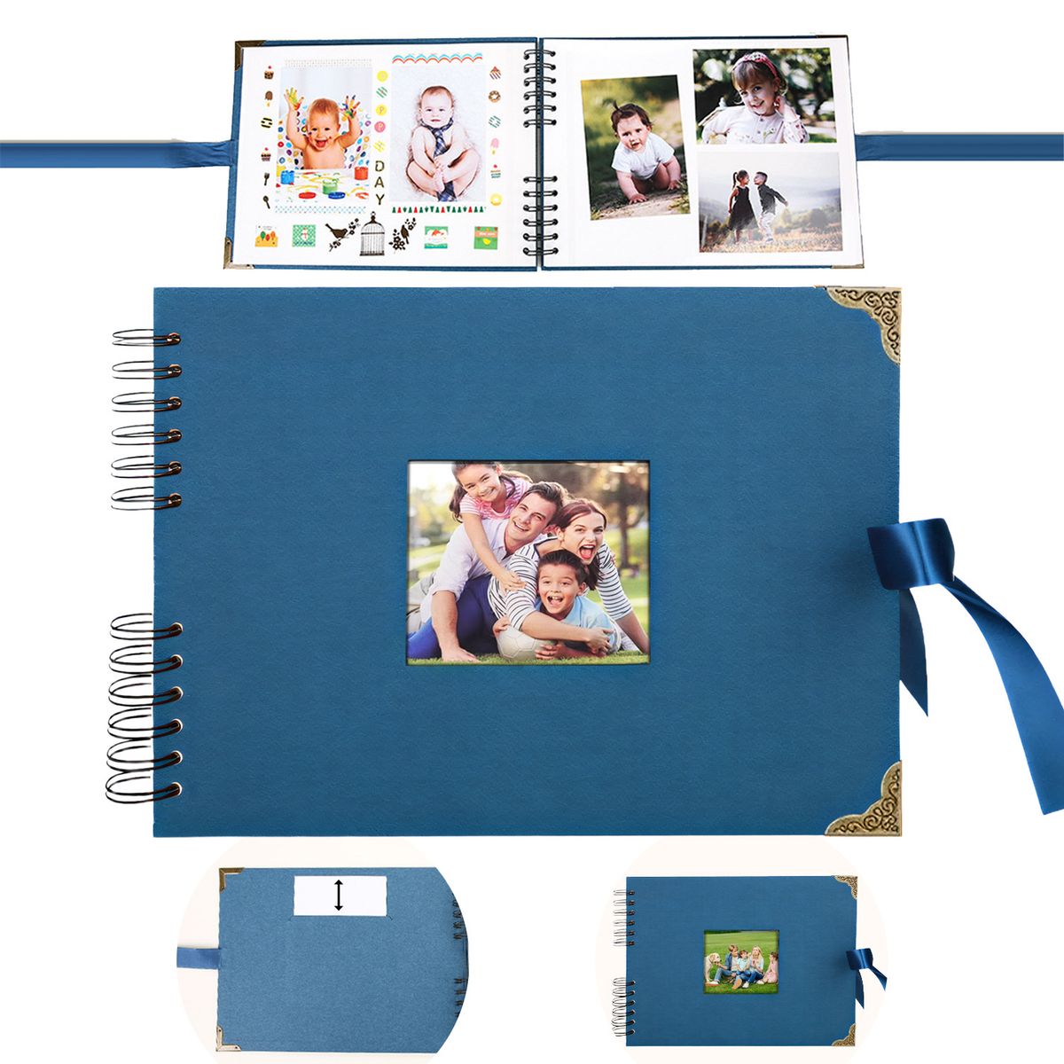 VIDITA - Álbum de Fotos DIY Autoadhesivo Portada Personalizable