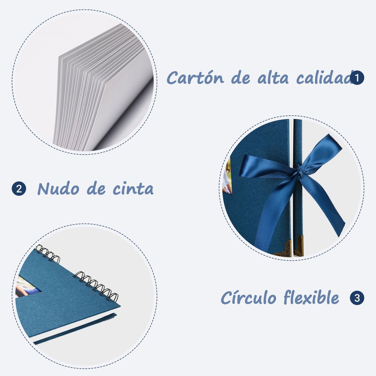 VIDITA - Álbum de Fotos DIY Autoadhesivo Portada Personalizable