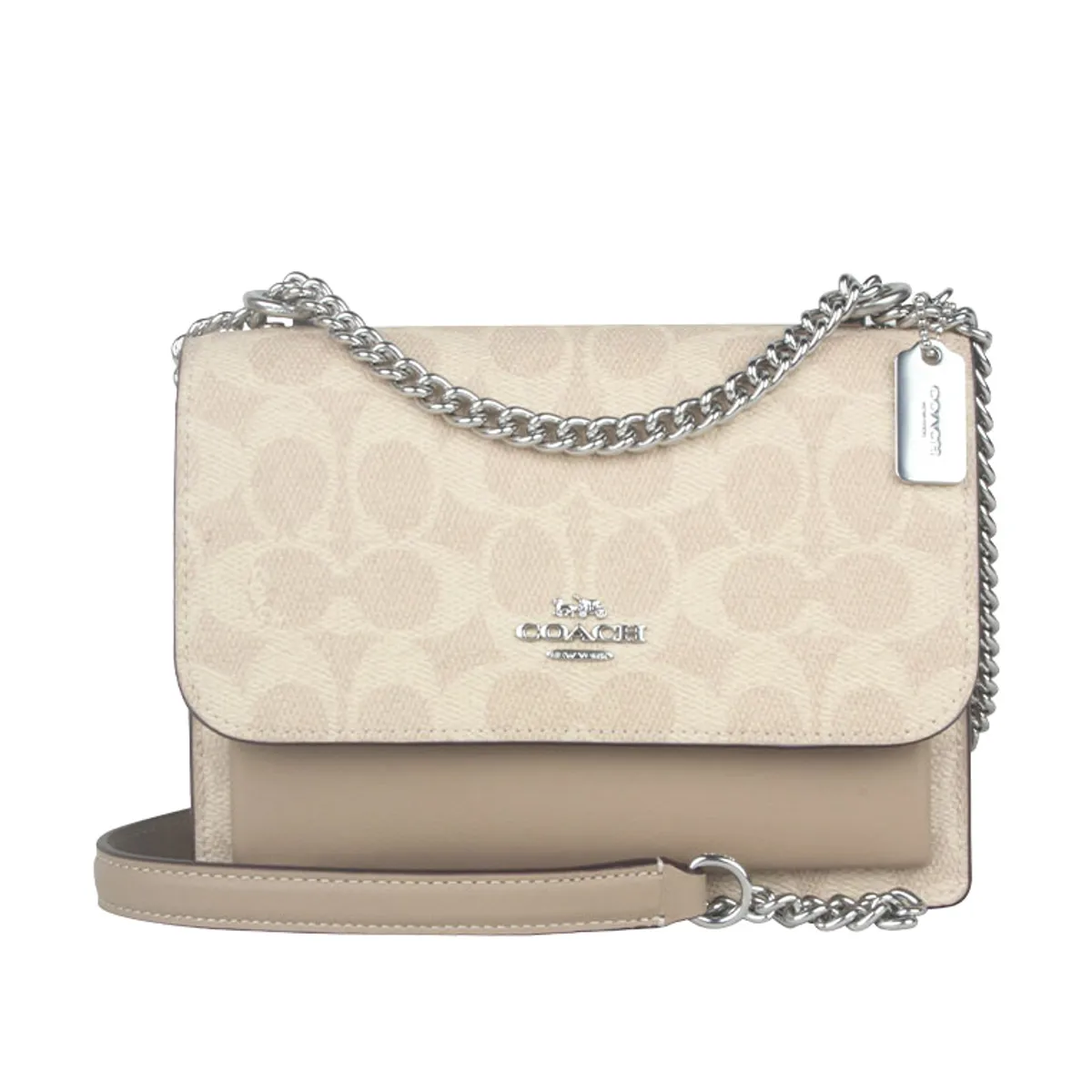 COACH - Coach Mini Klare Bandolera en Lona Signature Arena Taupe CW206