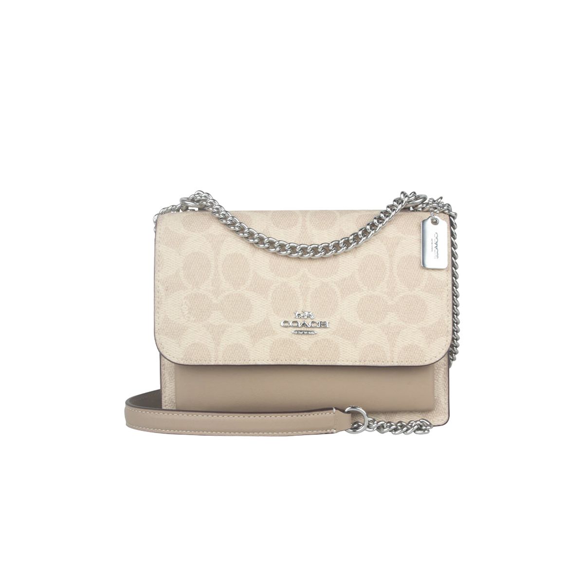 COACH - Coach Mini Klare Bandolera en Lona Signature Arena Taupe CW206