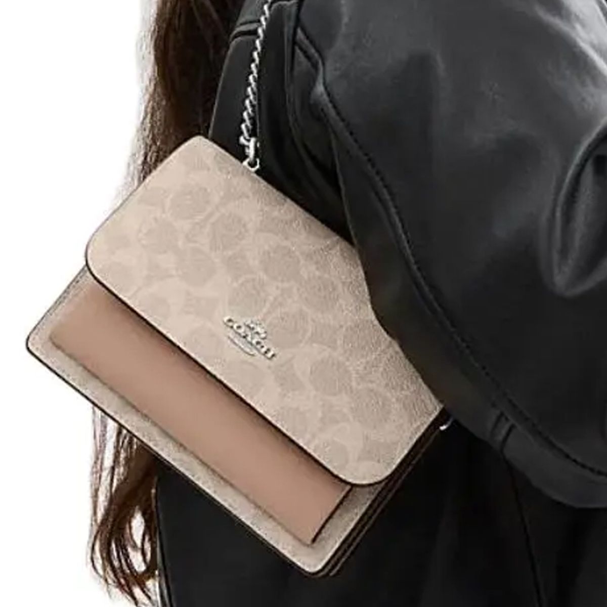 COACH - Coach Mini Klare Bandolera en Lona Signature Arena Taupe CW206