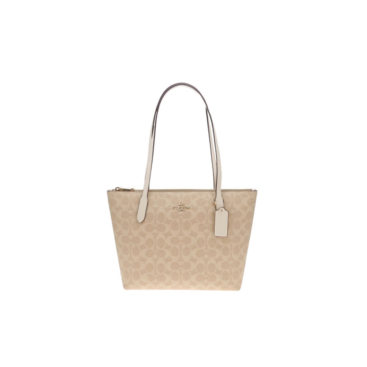 COACH - Coach Fiona Bolso Tote con Cremallera en Lona Signature CBT18