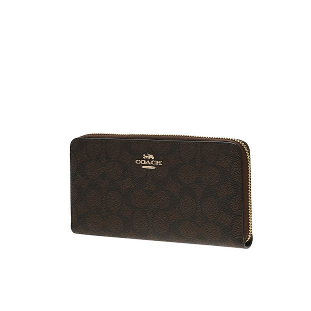 COACH - Coach Largo Monedero Cremallera Alrededor en Lona Signature CW778