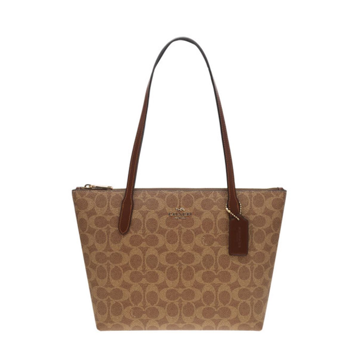 COACH - Coach Fiona Bolso Tote con Cremallera en Lona Signature CBT18