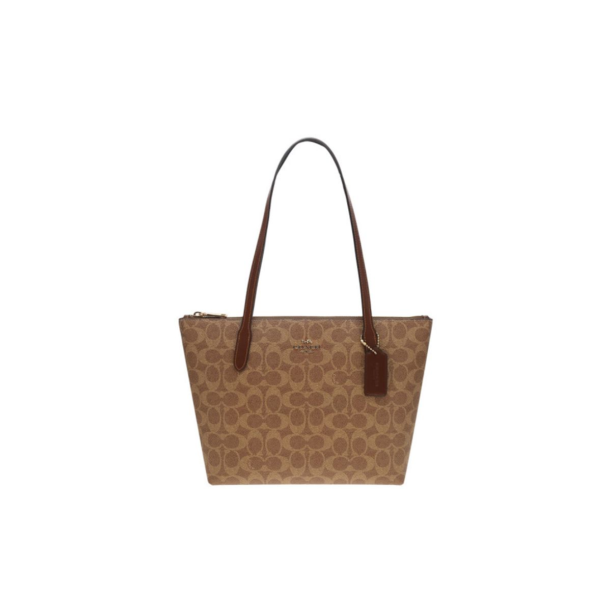 COACH - Coach Fiona Bolso Tote con Cremallera en Lona Signature CBT18