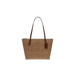 COACH - Fiona Bolso Tote con Cremallera en Lona Signature CBT18
