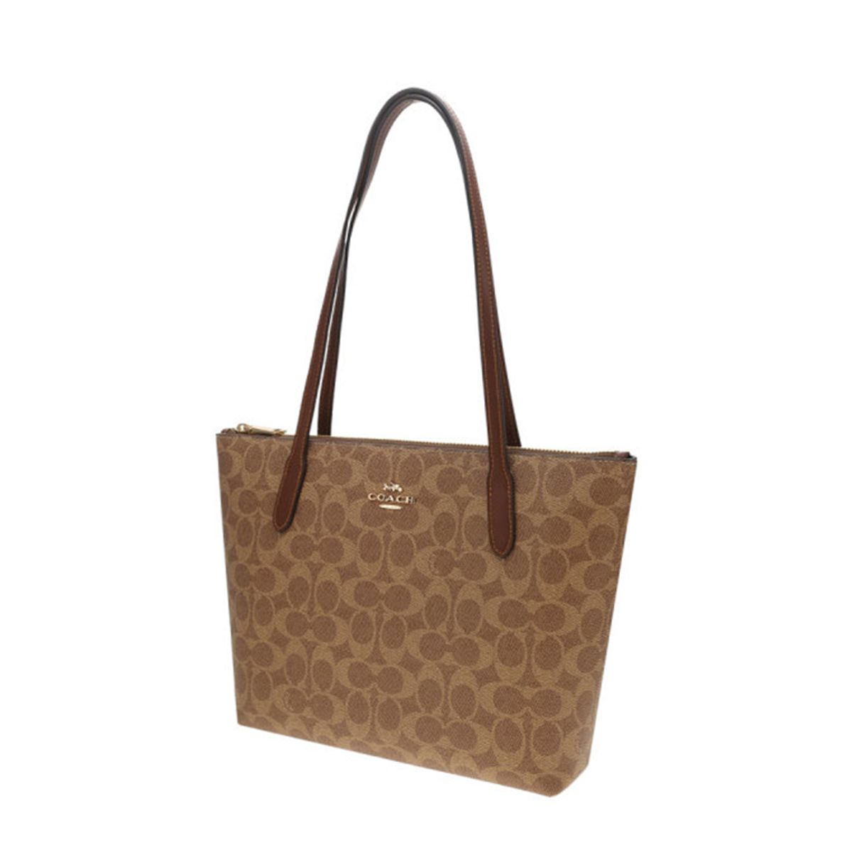 COACH - Coach Fiona Bolso Tote con Cremallera en Lona Signature CBT18
