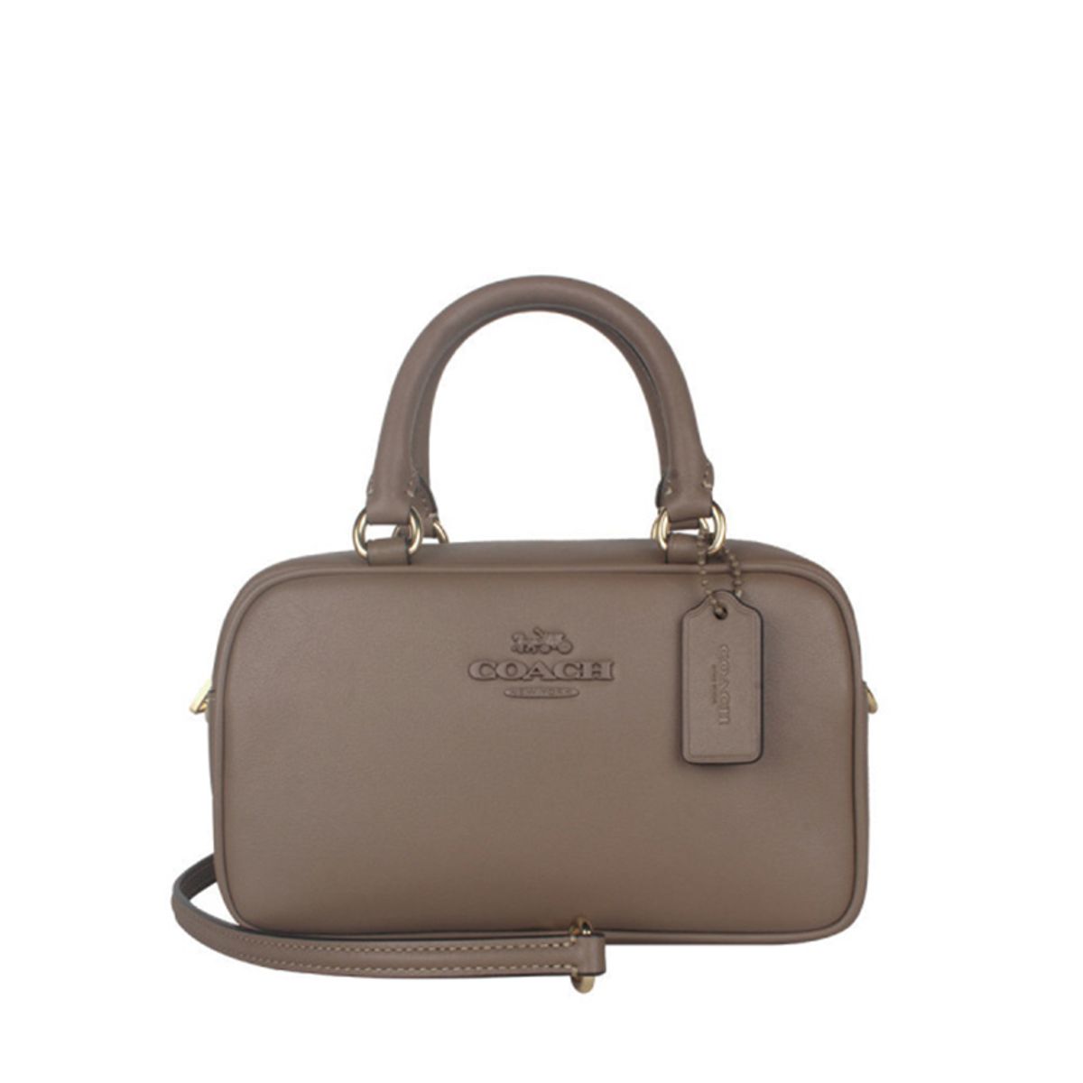 COACH - Coach Satchel Bandolera en Piedra Oscura CT776