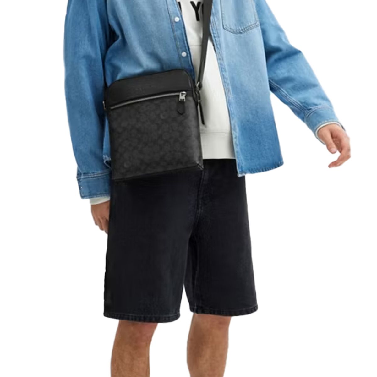 COACH - Coach Houston Bolso de Vuelo en Lona Signature CZ398