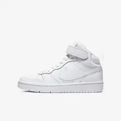 NIKE - Court Borough Mid 2 Big Kids Shoe - Blanco
