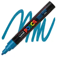 UNI POSCA - POSCA MARCADOR 5M AZUL METALICO
