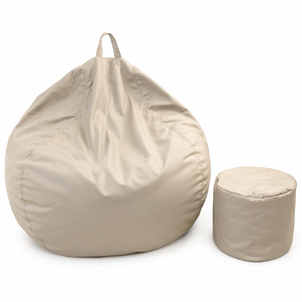 JOYTEK - Puff Pera Eco Cuero talla XL Joytek  120x80cm Caquis