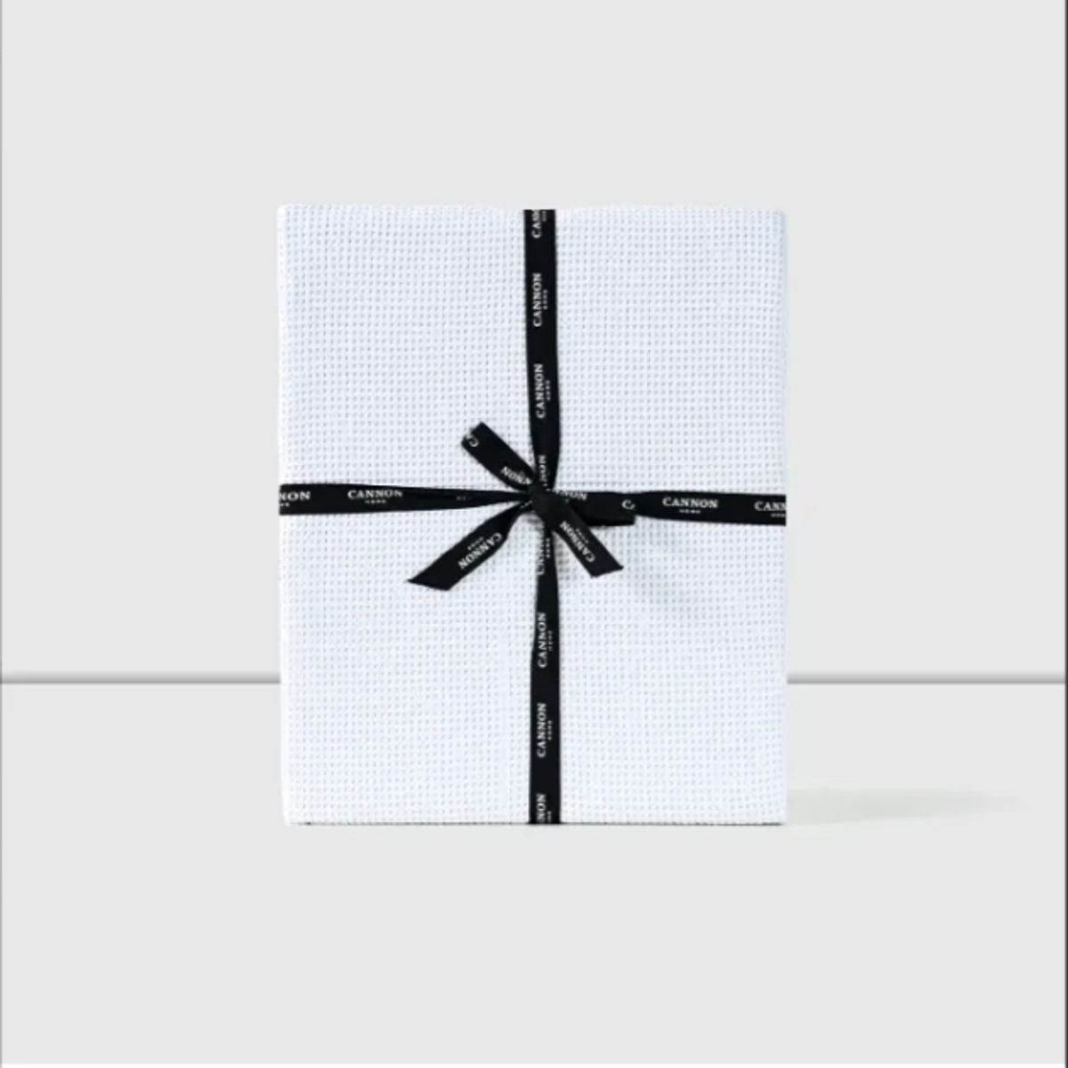 CANNON - Piecera Cannon 100% Algodón Wafle Wash White 100x230