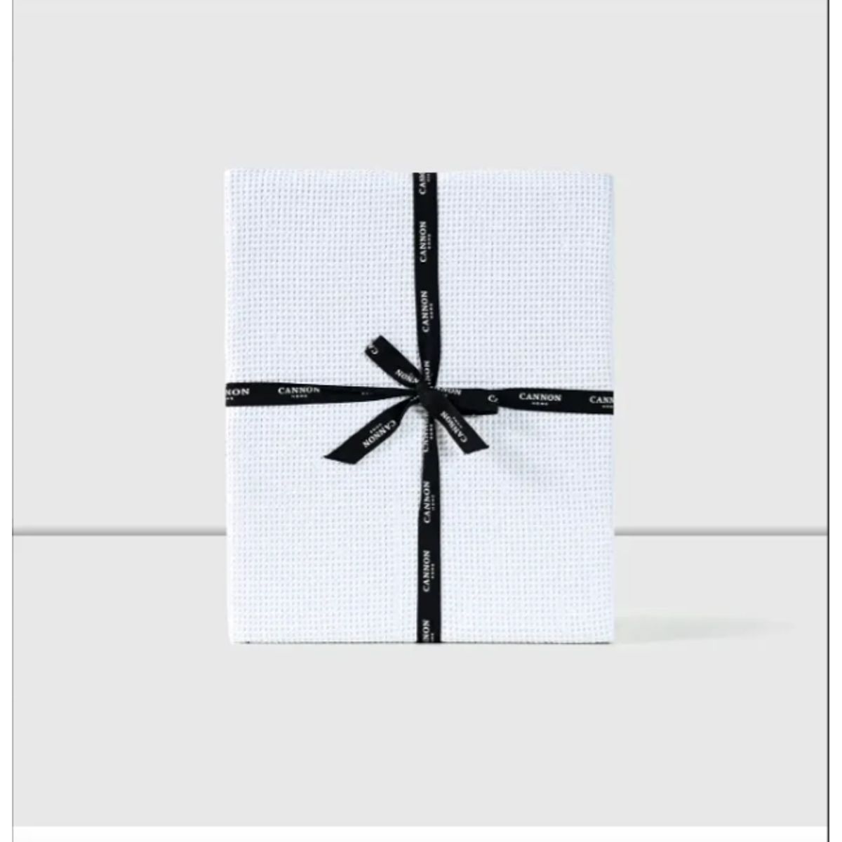 CANNON - Piecera Cannon 100% Algodón Wafle Wash White 100x230