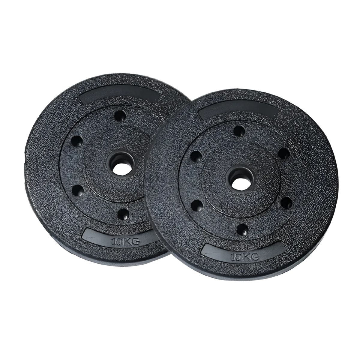 OVERFIT - Par Discos Preolimpicos 10Kg Overfit PVC Set 2 Pesas Barra