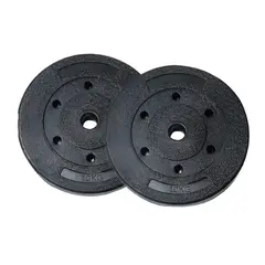 OVERFIT - Par Discos Preolimpicos 10Kg PVC Set 2 Pesas Barra