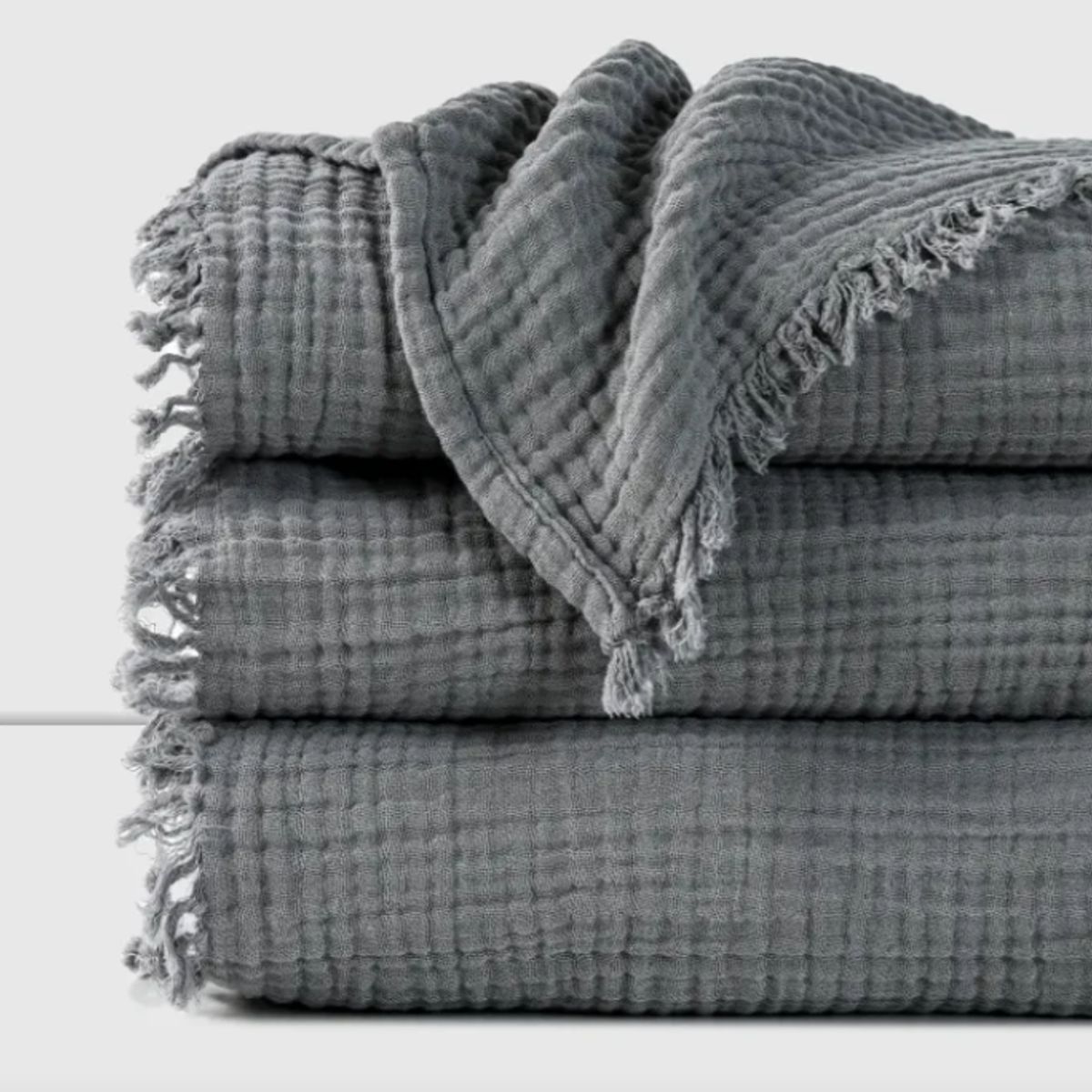 CANNON - Piecera Cannon 100% Algodón Gauze Gray 120x230