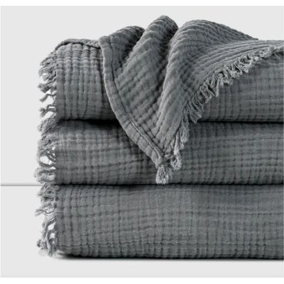 Imagen 2 del producto Piecera 100% Algodón Gauze Gray 120x230