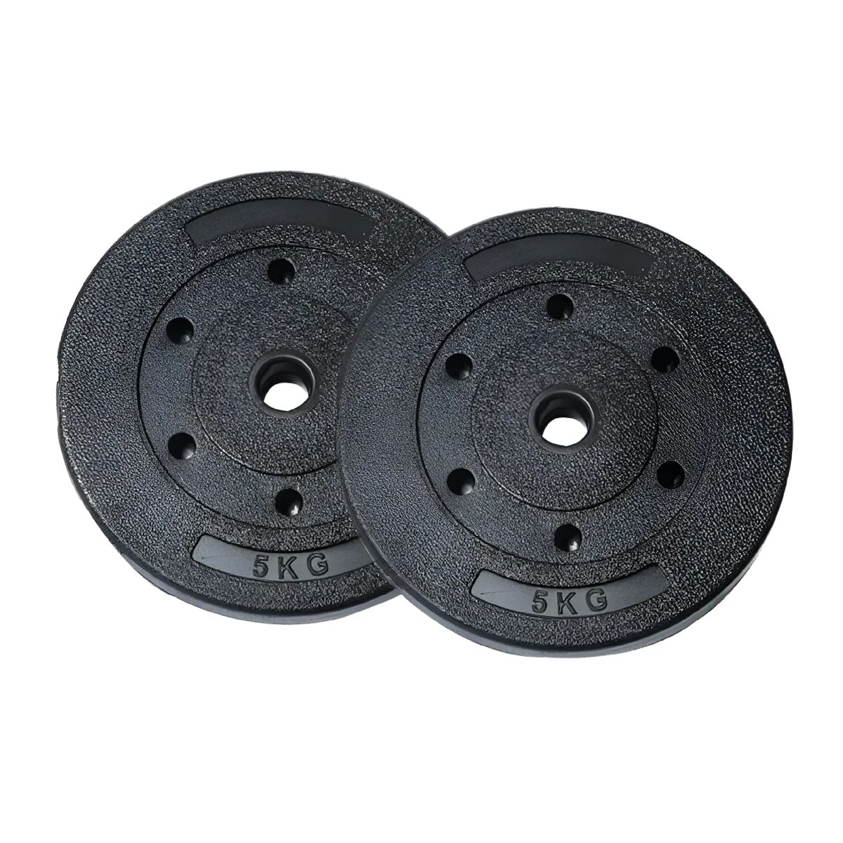 OVERFIT - Par Discos Preolimpicos 5Kg Overfit PVC Set 2 Pesas Barra