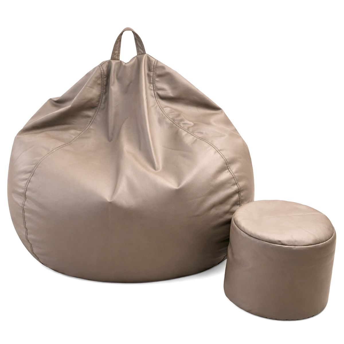 JOYTEK - Puff Pera Eco Cuero talla XL Joytek  120x80cm Café