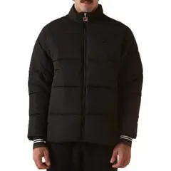 FILA - Chaqueta Corduroy Puffer Hombre Negro