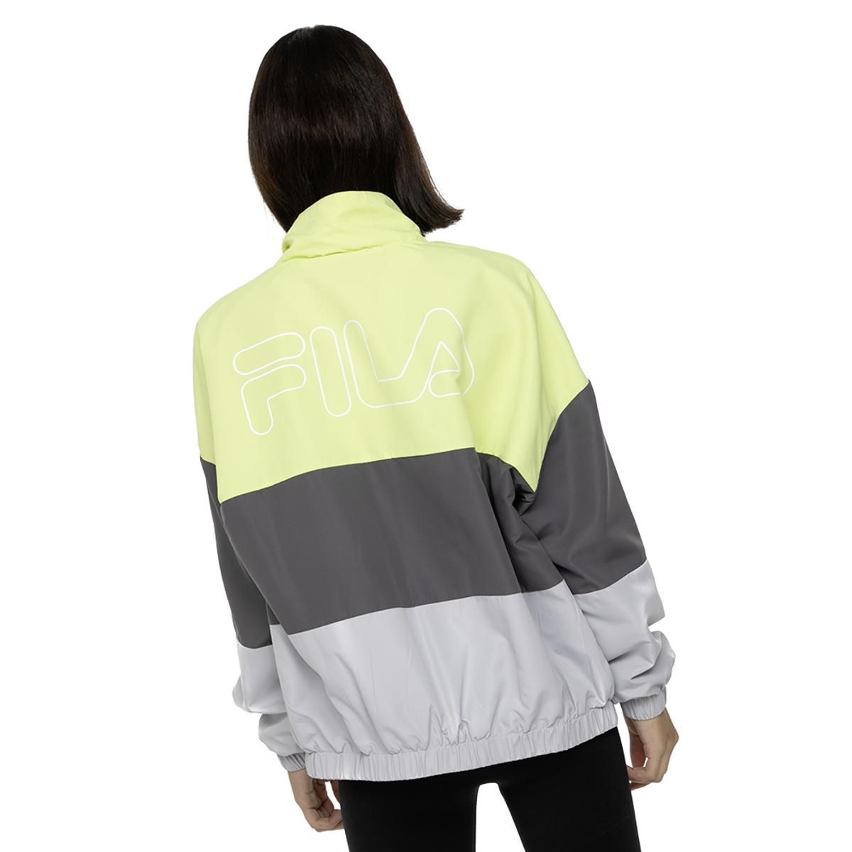 FILA - Chaqueta Fila Puff Stud Mujer Amarillo