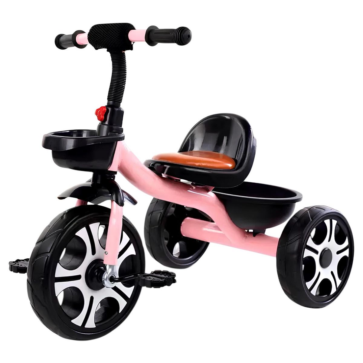 LUBABYCAS - Triciclo Infantil Con Canastos 5 Años Unix Rosado LuBabycas