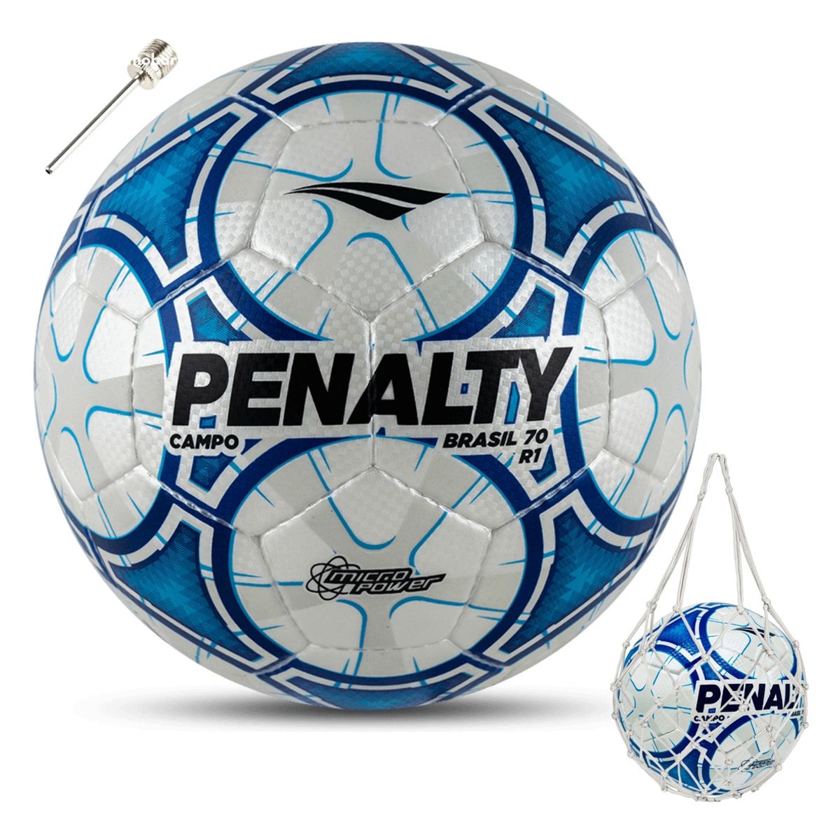 PENALTY - Balon Futbol Pelota Futbol 5 Penalty Brasil 70 Entrenamiento Blanco/Azul