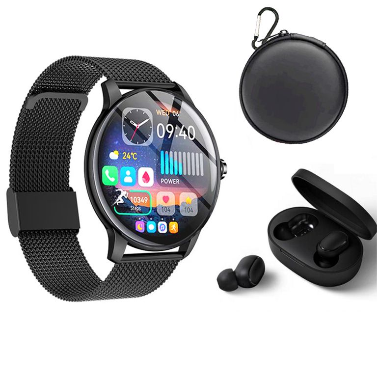 Airdots 2 Tws Audifonos y Toumi Fit Pro Reloj inteligente y Estuche