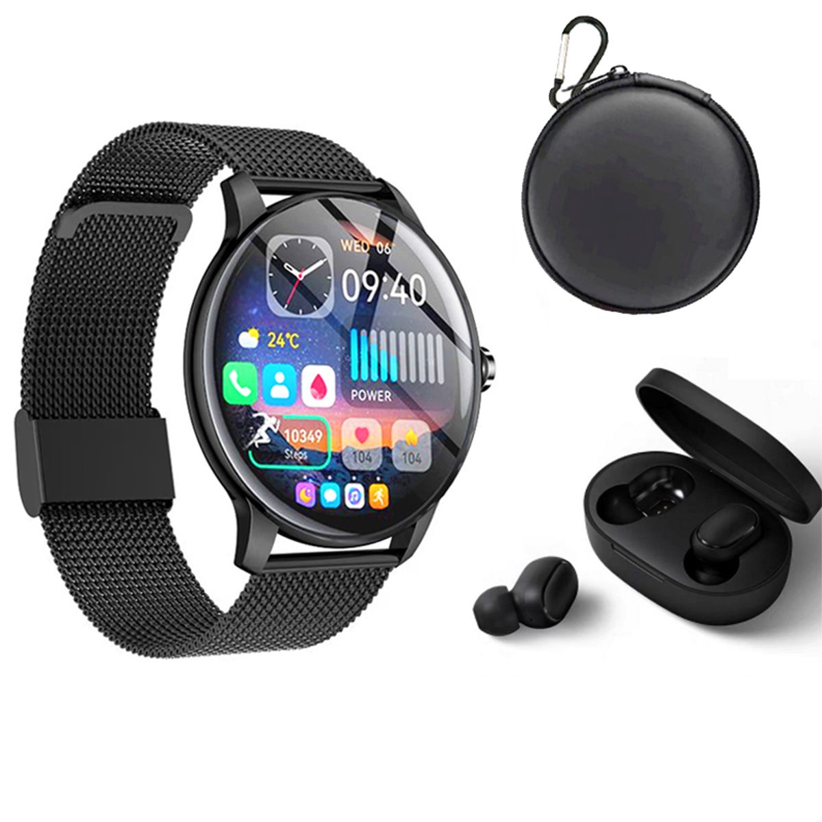 XIAOMI - Xiaomi Airdots 2 Tws Audifonos y Toumi Fit Pro Reloj inteligente y Estuche