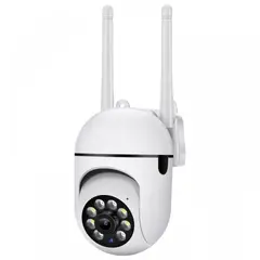 GENERICO - CAMARA VIGILIANCIA DE SEGURIDAD WIFI IP 8MP  1080D color blanca