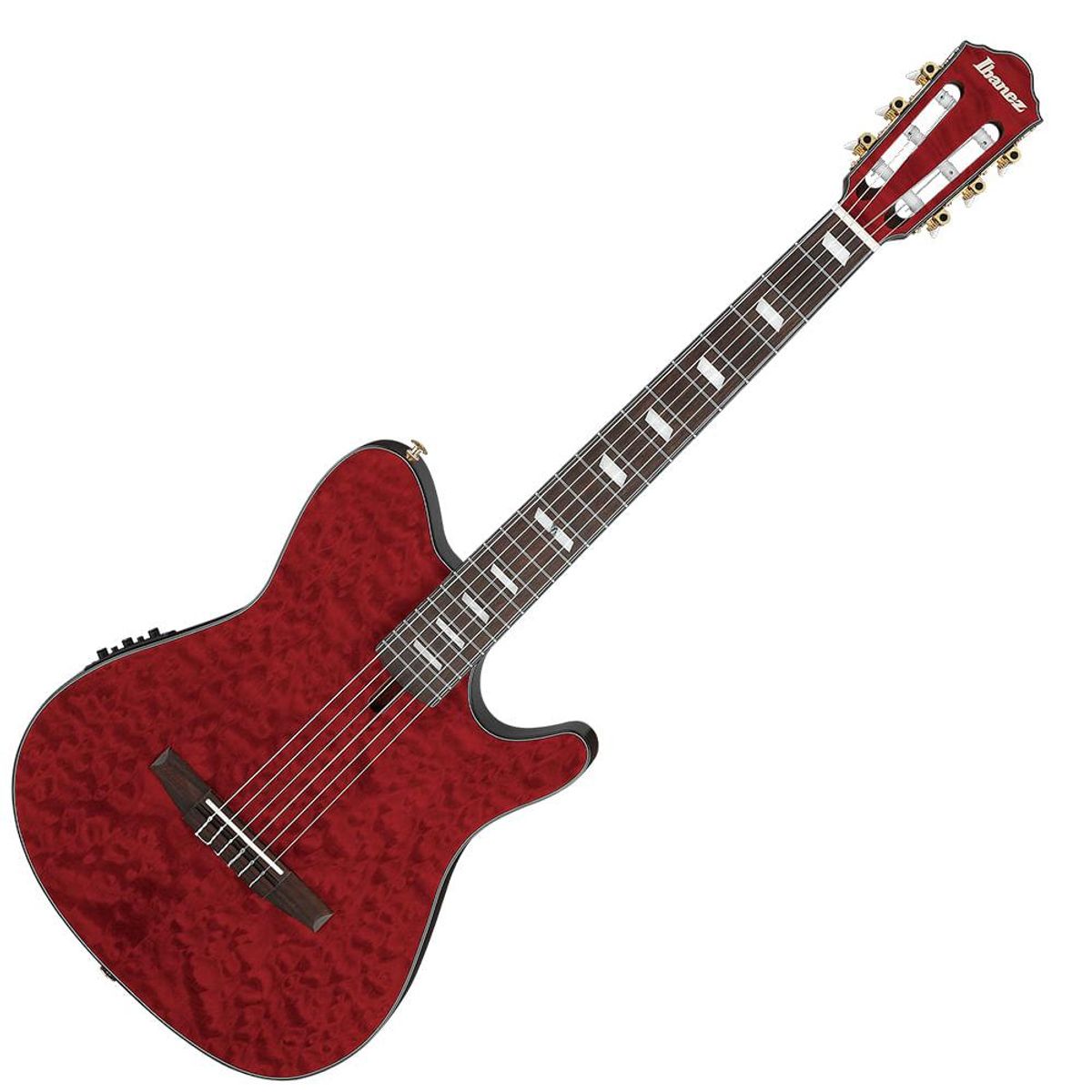 IBANEZ - Guitarra Clásica Electroacústica Ibanez FRH20QMN - Wine Red