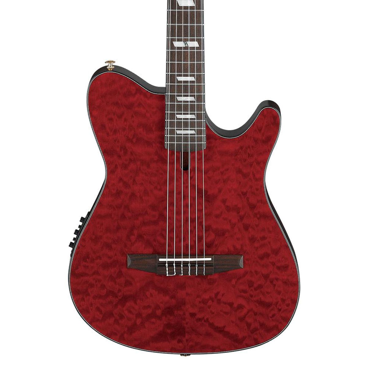 IBANEZ - Guitarra Clásica Electroacústica Ibanez FRH20QMN - Wine Red