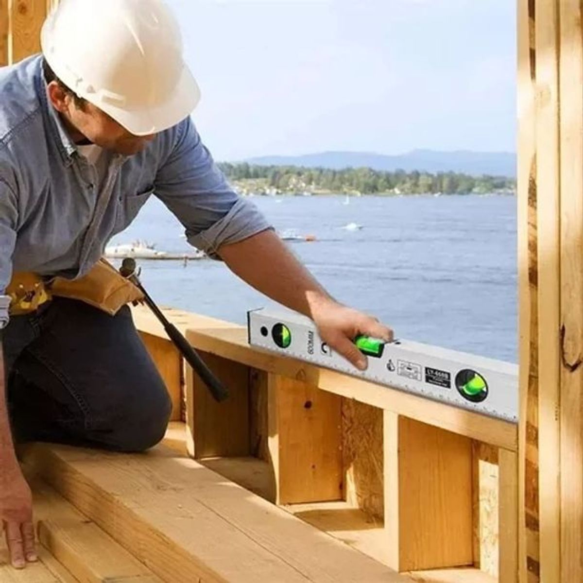 GENERICO - Nivel De 500mm Con 3 Burbujas Herramienta De Medición Regla