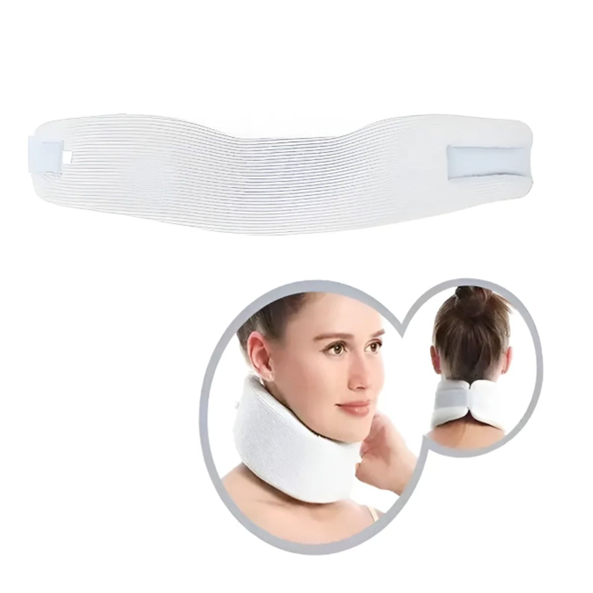 IRM - Cuello Ortopédico Universal Blanco Acolchado De Espuma