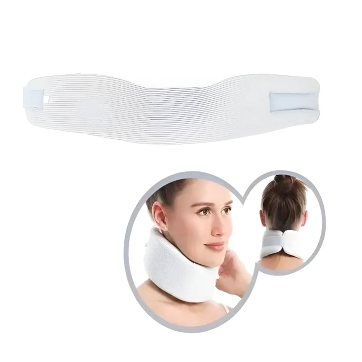 IRM - Cuello Ortopédico Universal Blanco Acolchado De Espuma
