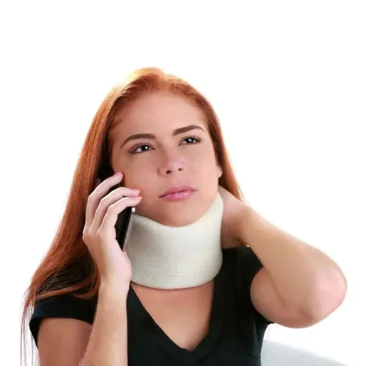 IRM - Cuello Ortopédico Universal Blanco Acolchado De Espuma