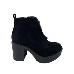 HERIEL - Botin Negro Plataforma Mujer