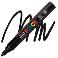 UNI POSCA - POSCA MARCADOR ACRILICO 5M NEGRO