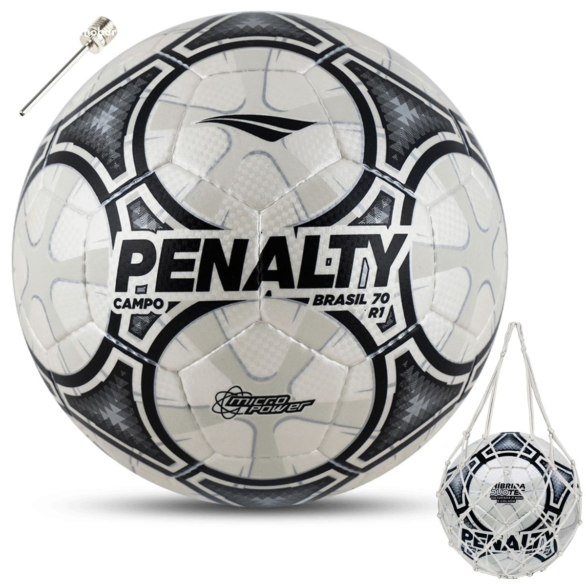 PENALTY - Balon Futbol Pelota Futbol 5 Penalty Brasil 70 Entrenamiento Blanco/Negro