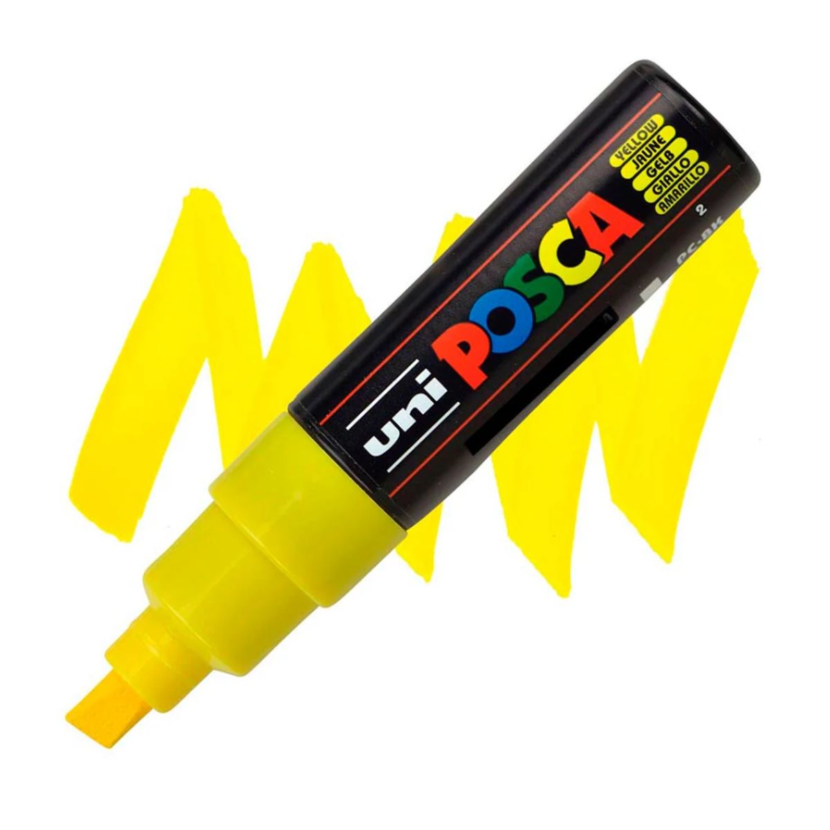 UNI POSCA - POSCA MARCADOR ACRILICO 8K AMARILLO