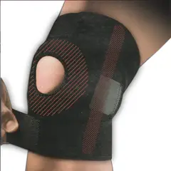 IRM - Soporte De Rodilla Ajustable Manga Negro Negro Standard