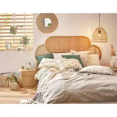 EGLO - Espejo MITSUKE madera 55×2