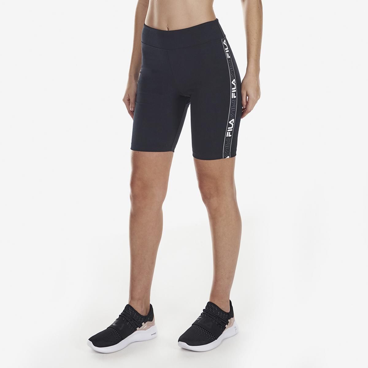 FILA - Calzas Fila Tape Mujer Negro