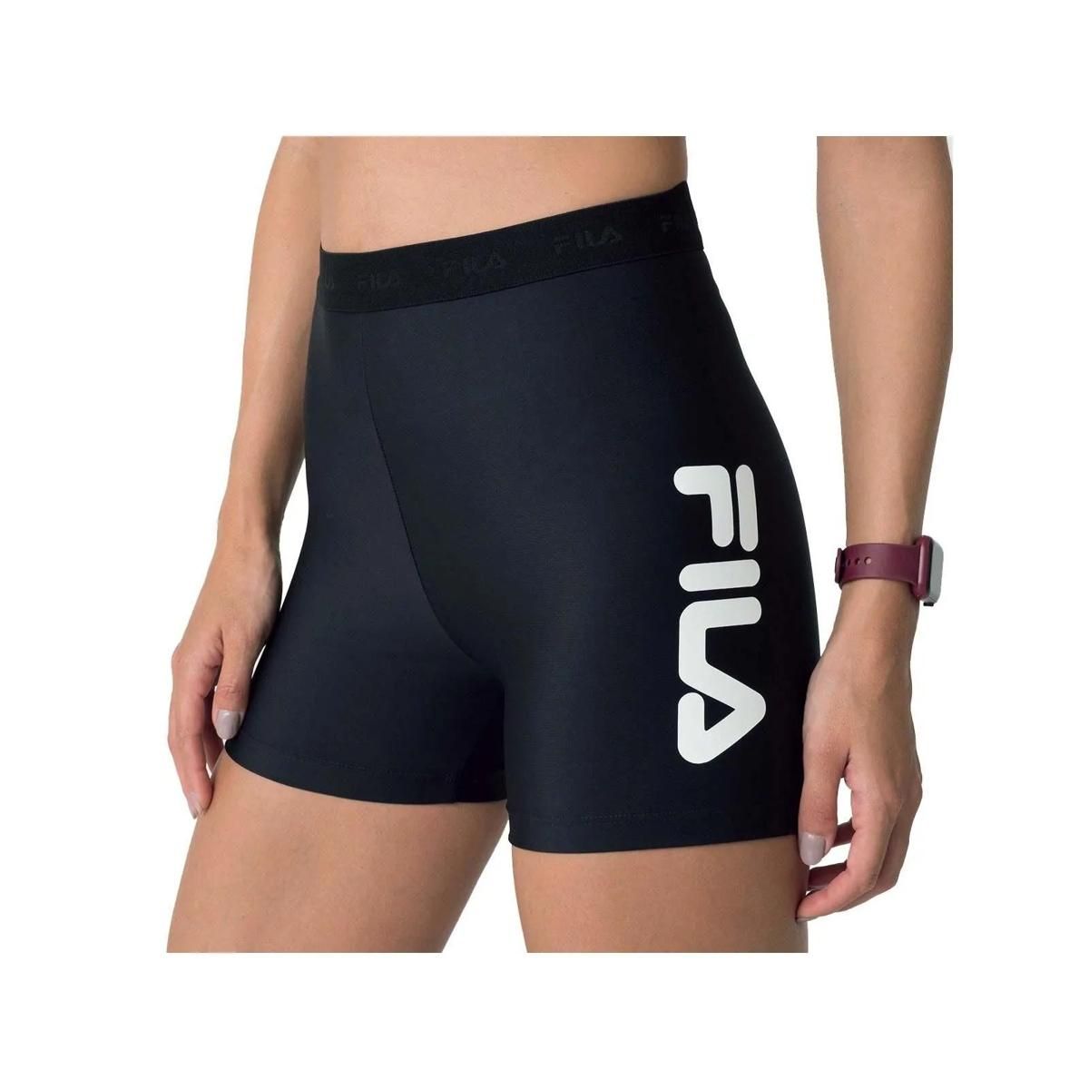 FILA - Calzas Fila Train Elastic IV Mujer Negro