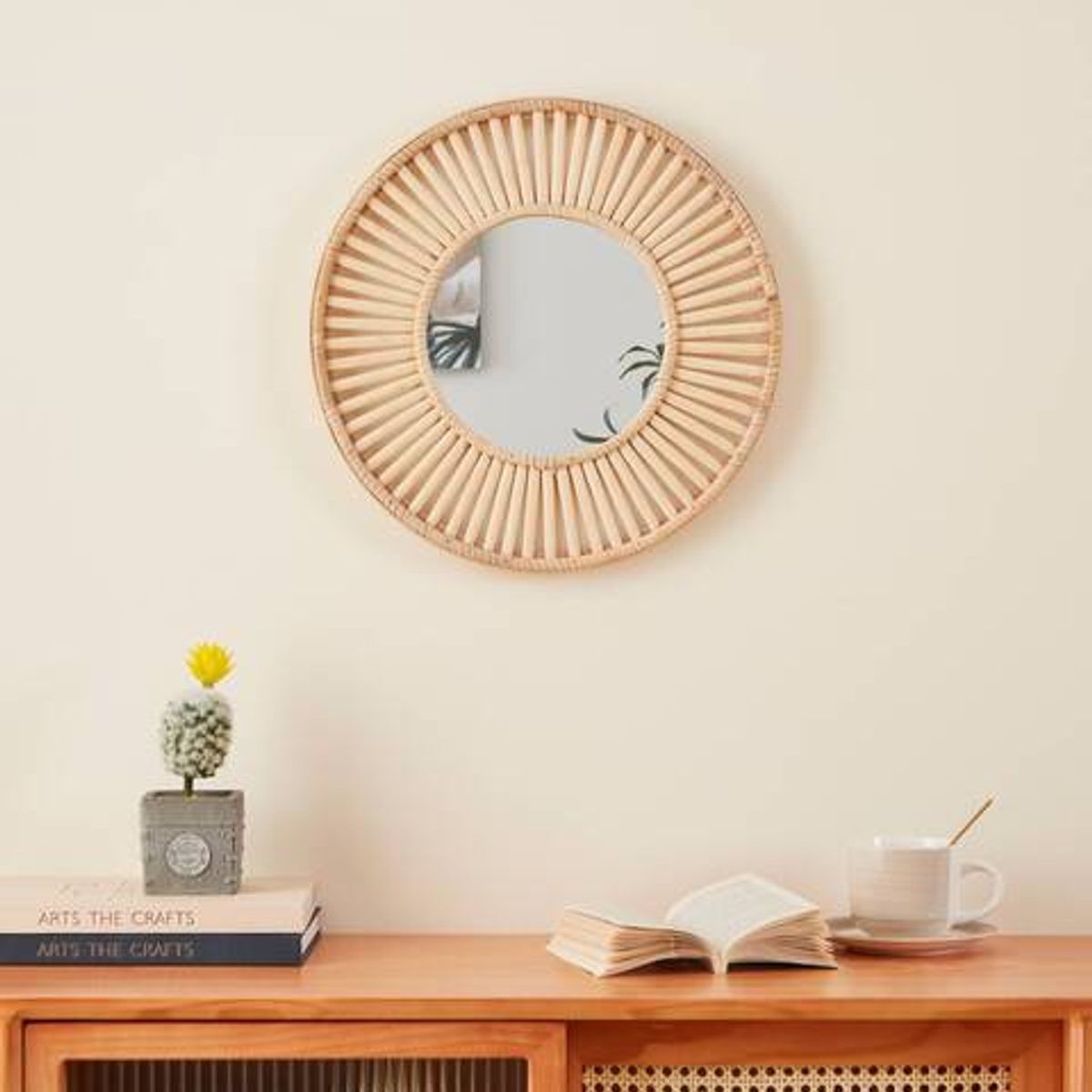 EGLO - Espejo MITSUKE madera 40×2