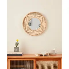 EGLO - Espejo MITSUKE madera 40×2