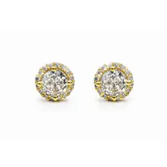 JOYAS LANDEROS - Aros Roseta Circones Enchapado en oro de 18k