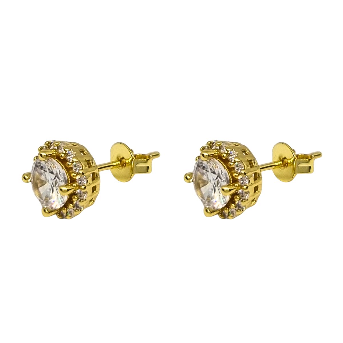 JOYAS LANDEROS - Aros Roseta Circones Enchapado en oro de 18k