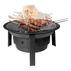 OKAY - Parrilla Portatil Carbon Parrillas Asado Mini Tb-173 Color Negro